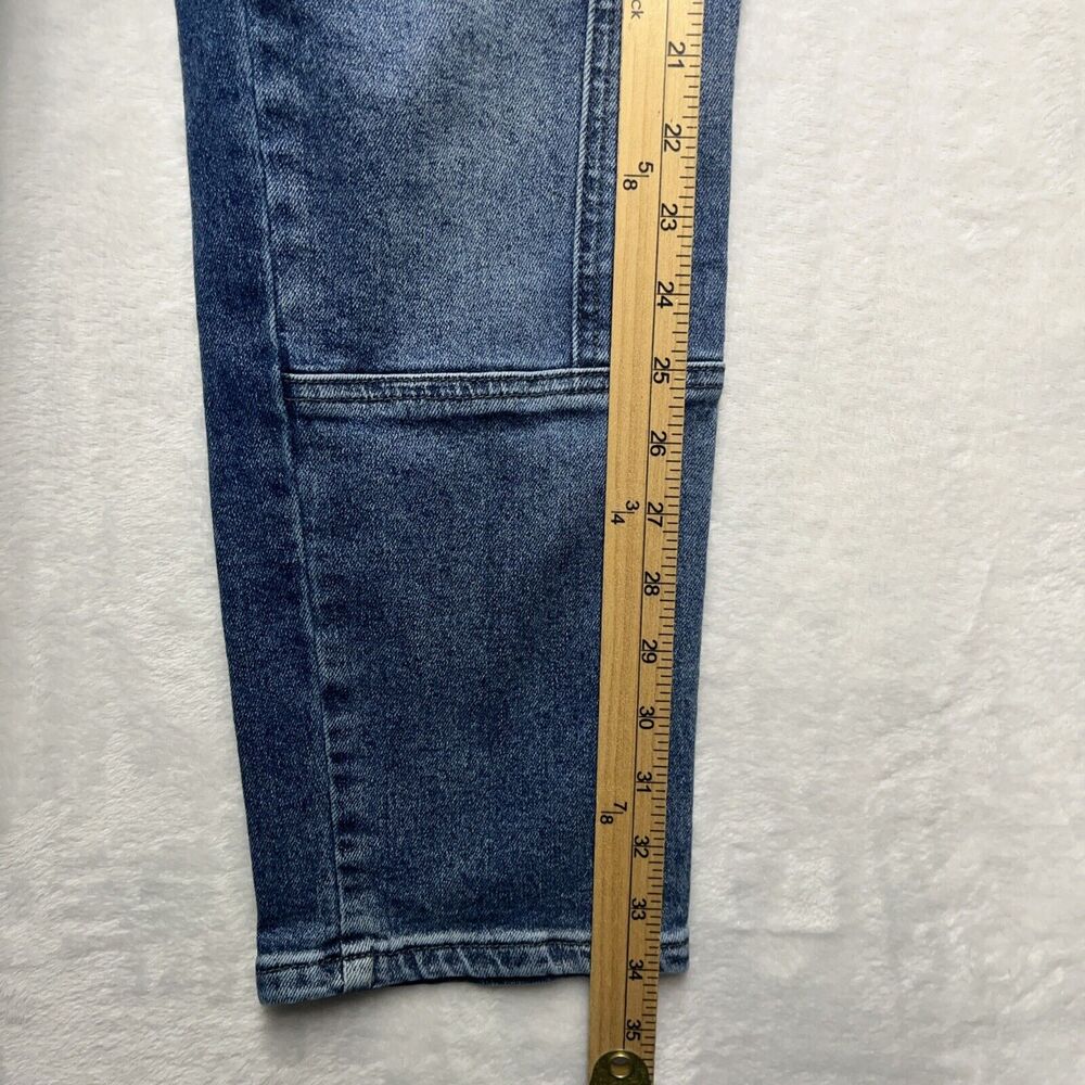 KanCan Avery Straight Leg Cargo Jeans Women’s Sz 7/27 Y2K Mid Rise Fading Denim - Picture 5 of 10